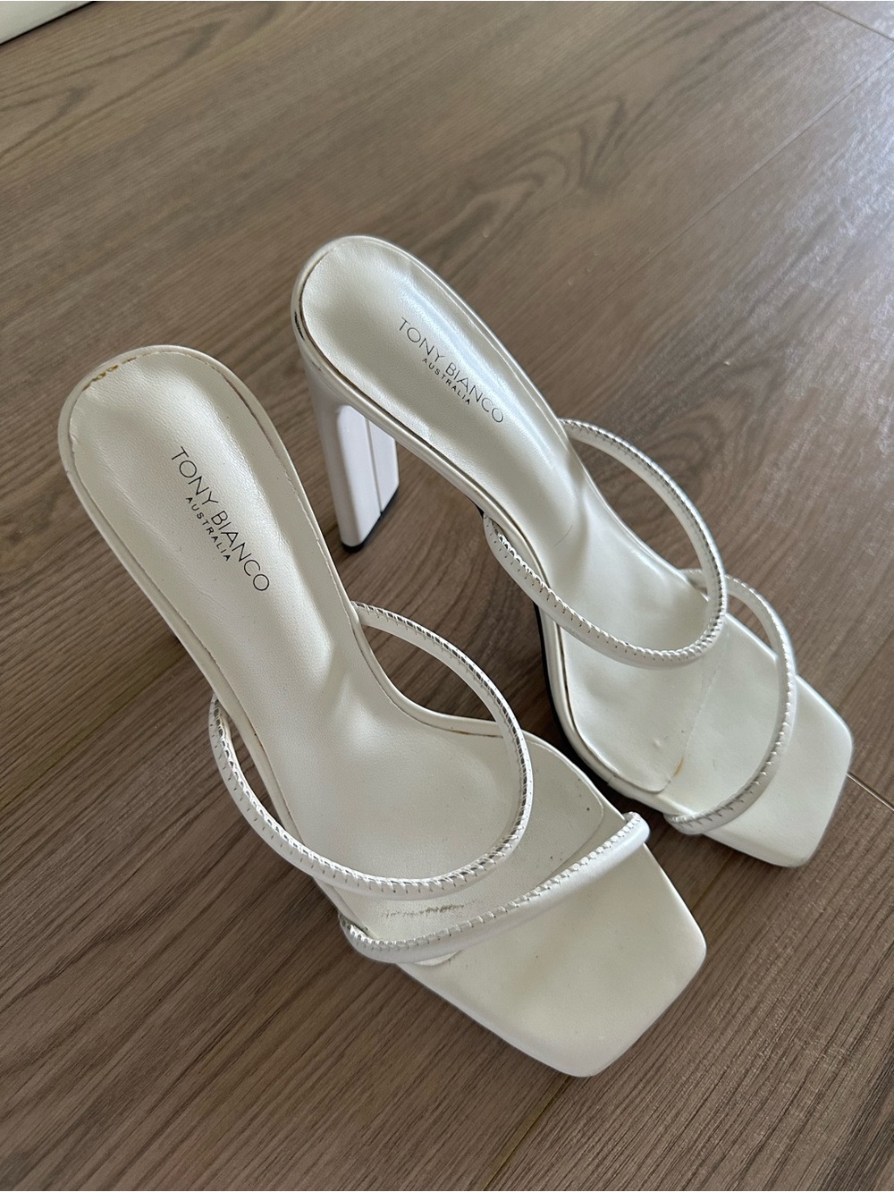 Tony Bianco White High Heels